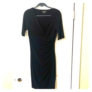 Ralph Lauren Navy Ruched Dress 8